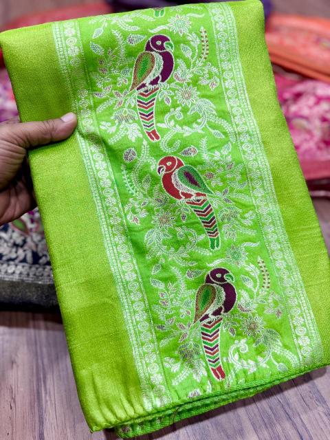 Akshara russian silk surat bombay market saree